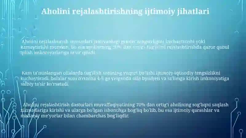 Populyatsiya sonining boshqarilishi 3