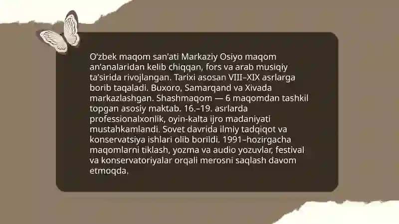 Òzbek milliy musiqa merosimiz 3
