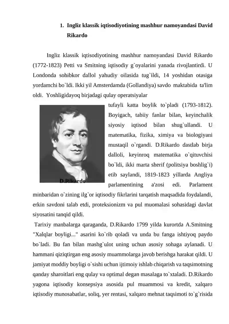 D.Rikardoning klassik iqtisodiy maktab vakili 3