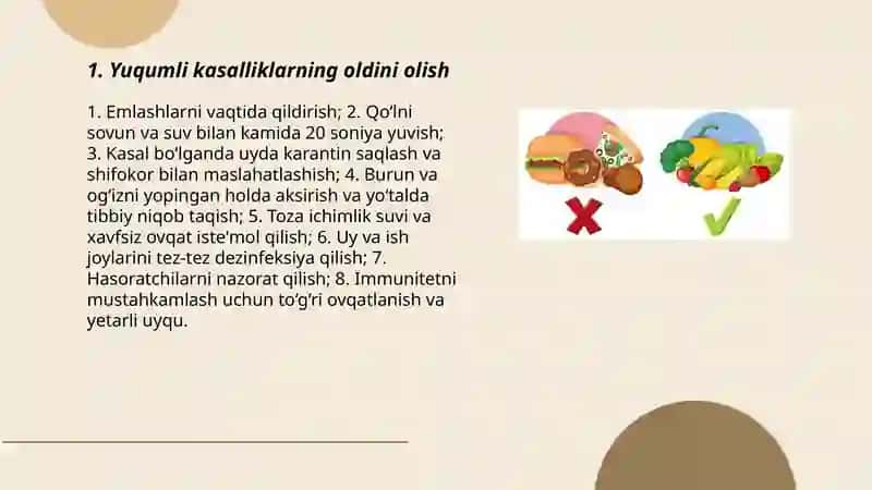 Yuqumli kasalliklarning oldini olish 3