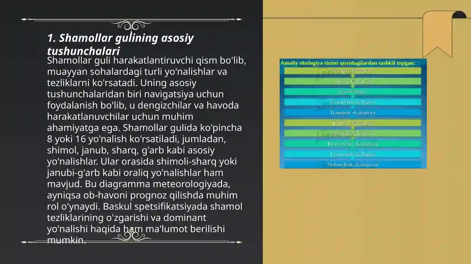 Shamollar gulining asosiy tushunchalari 3