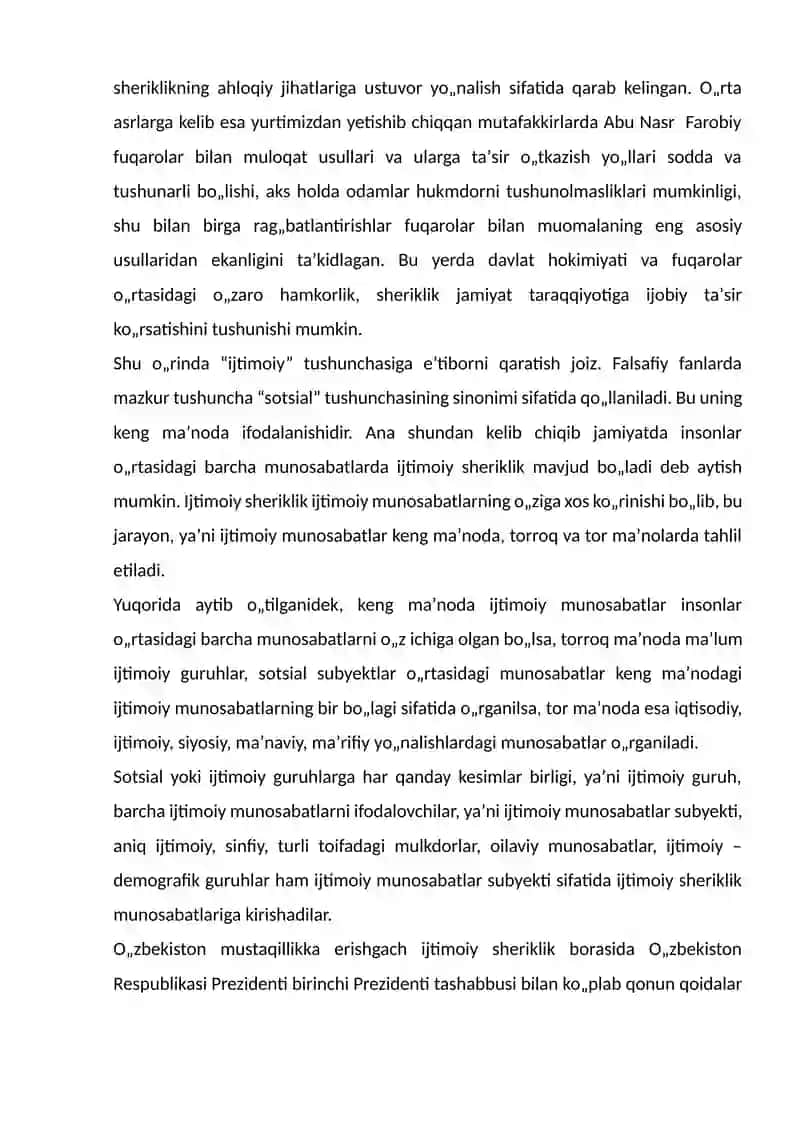 Ijtimoiy sheriklik 3