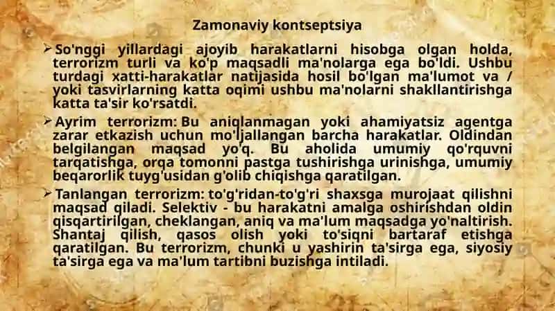 Terrorizm tushunchasi 3