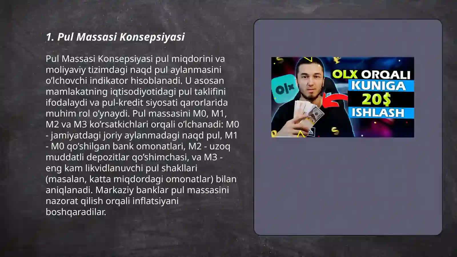 Pul massasi va pul agregatlari 3