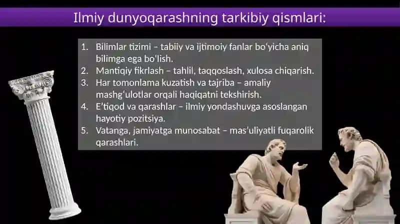 O‘quvchilarning ilmiy dunyoqarashini shakllantirish. 3