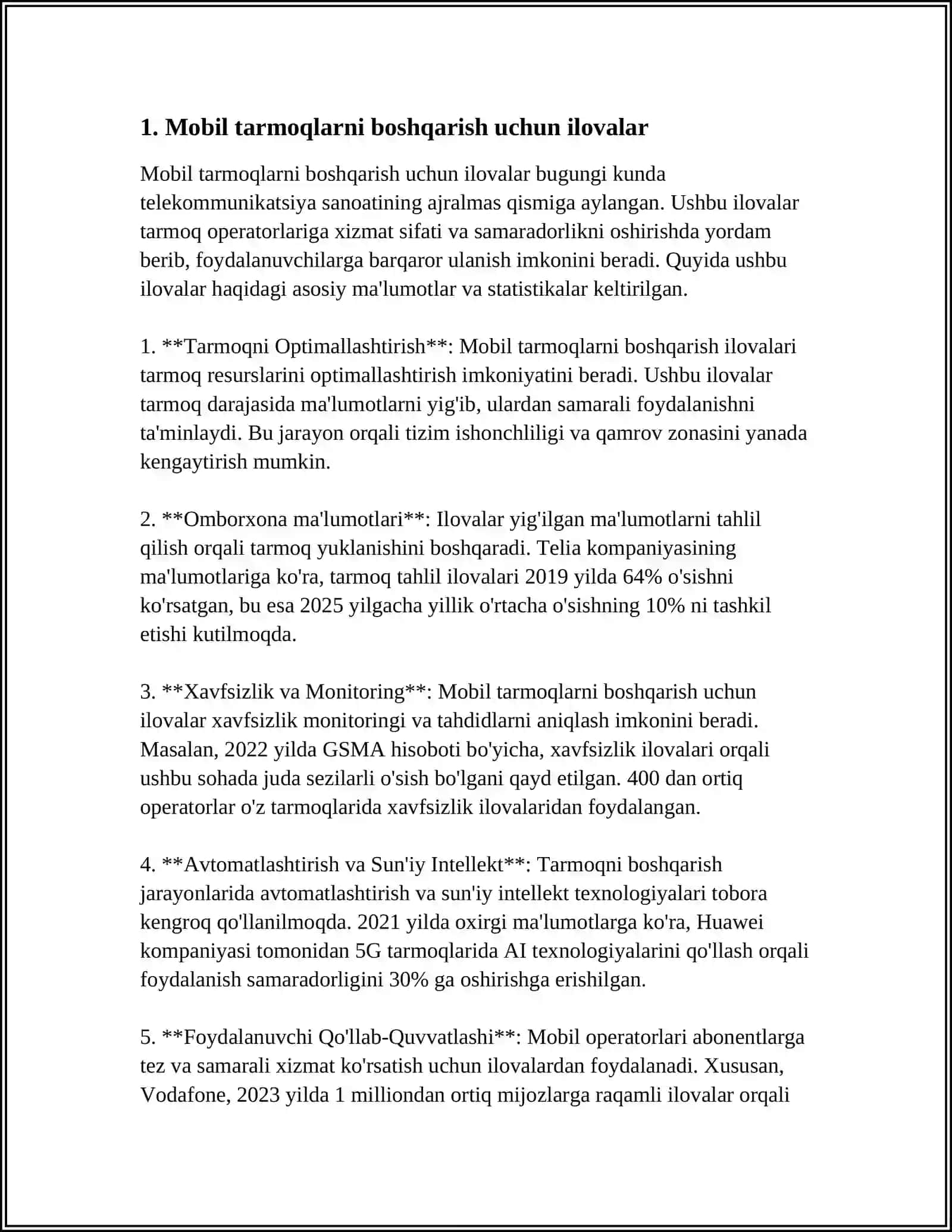 MOBIL ILOVALAR ORQALI TELEKOMMUNIKATSIYA BOSHQARUVI 3
