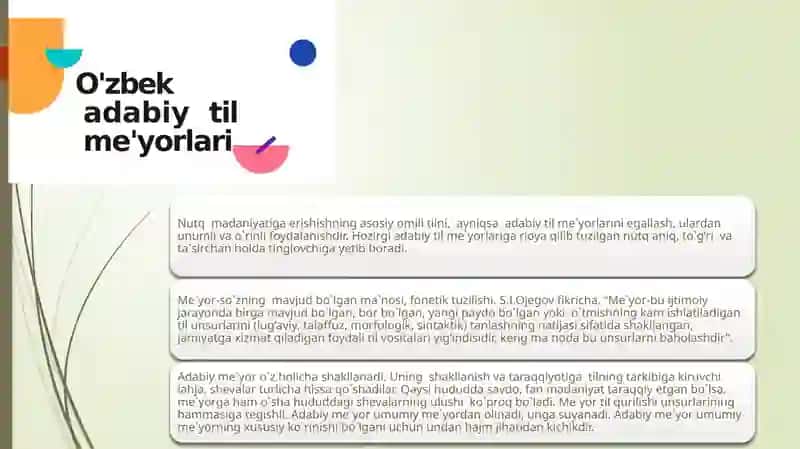 O'zbek adabiy tili me'yorlari 3