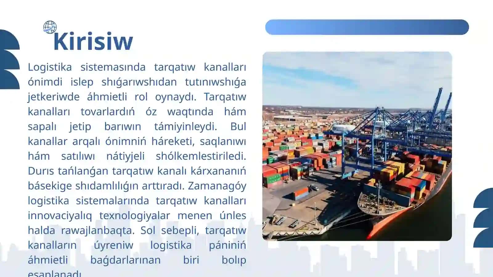 Logistikada tarqatıw kanalları 3