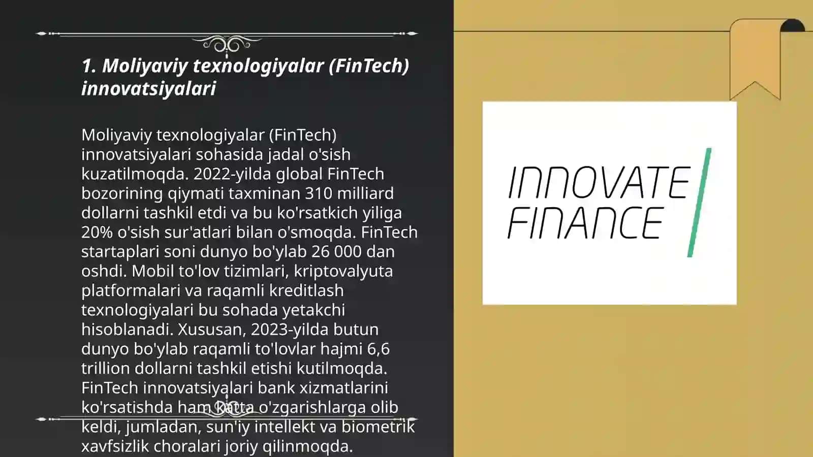 Moliyaviy Innovatsiyalar 3