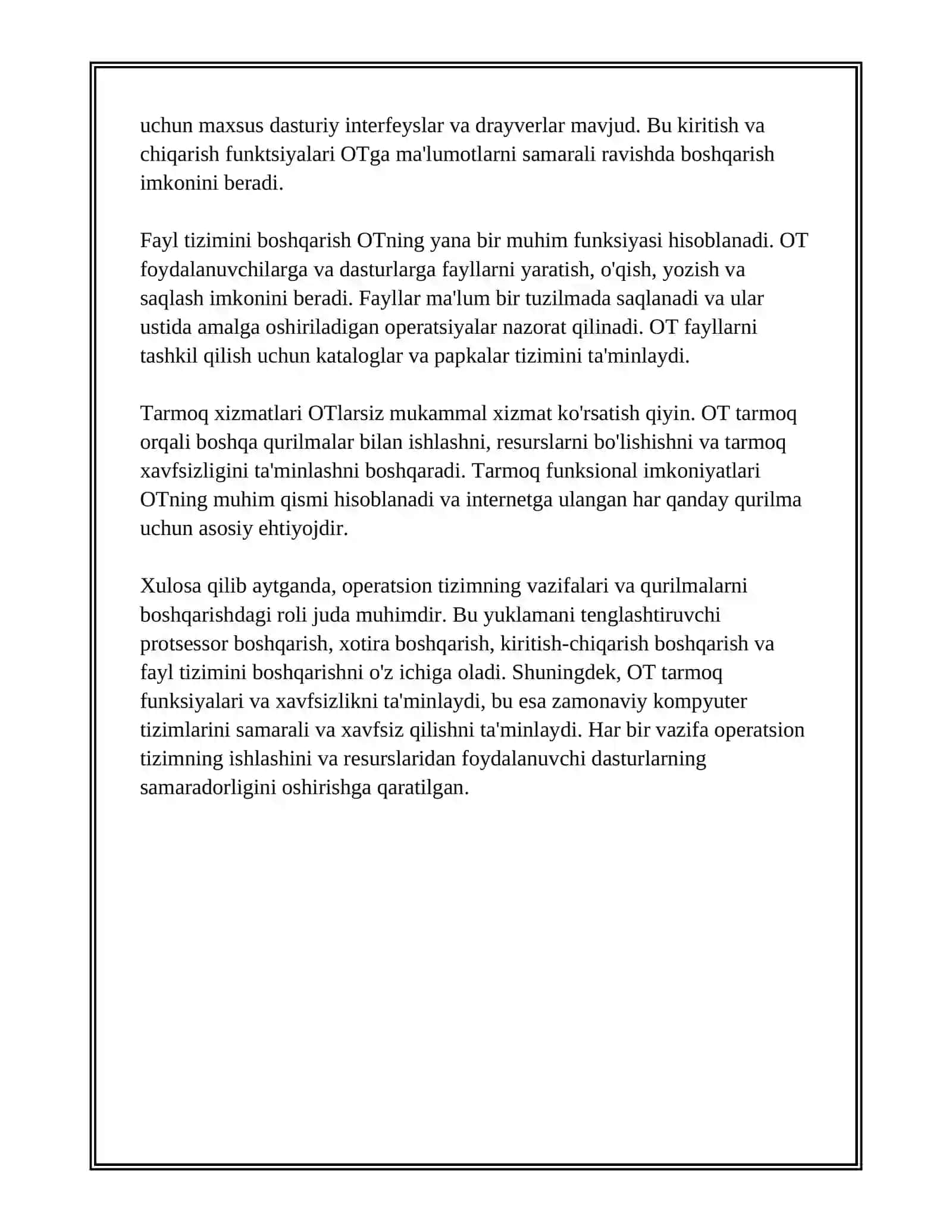 KOMPYUTER QURILMALARI BOSHGARISH OPERATSION TIZIMLARNING O'RNI 3