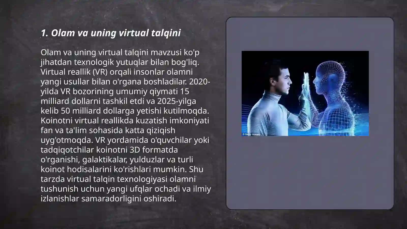 Olamni virtual va vizual estetik idrok etish 3