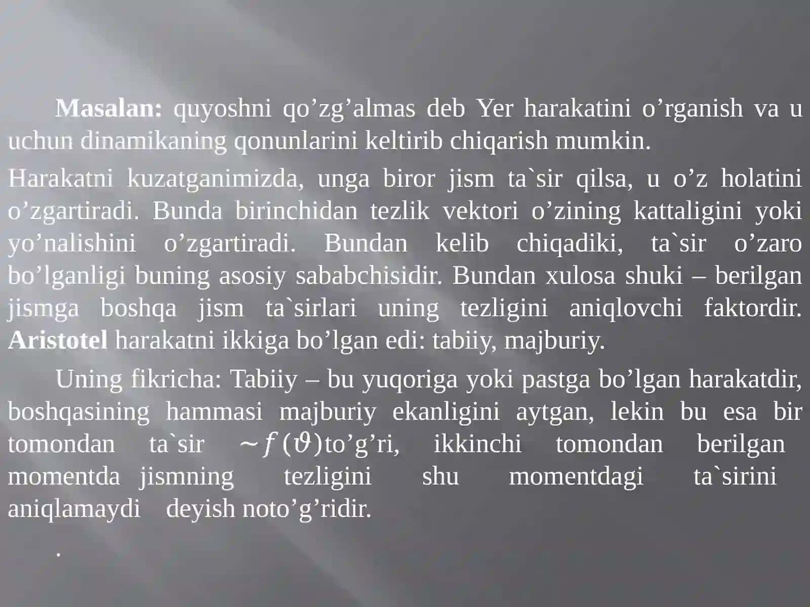 Nyuton qonunlari 3
