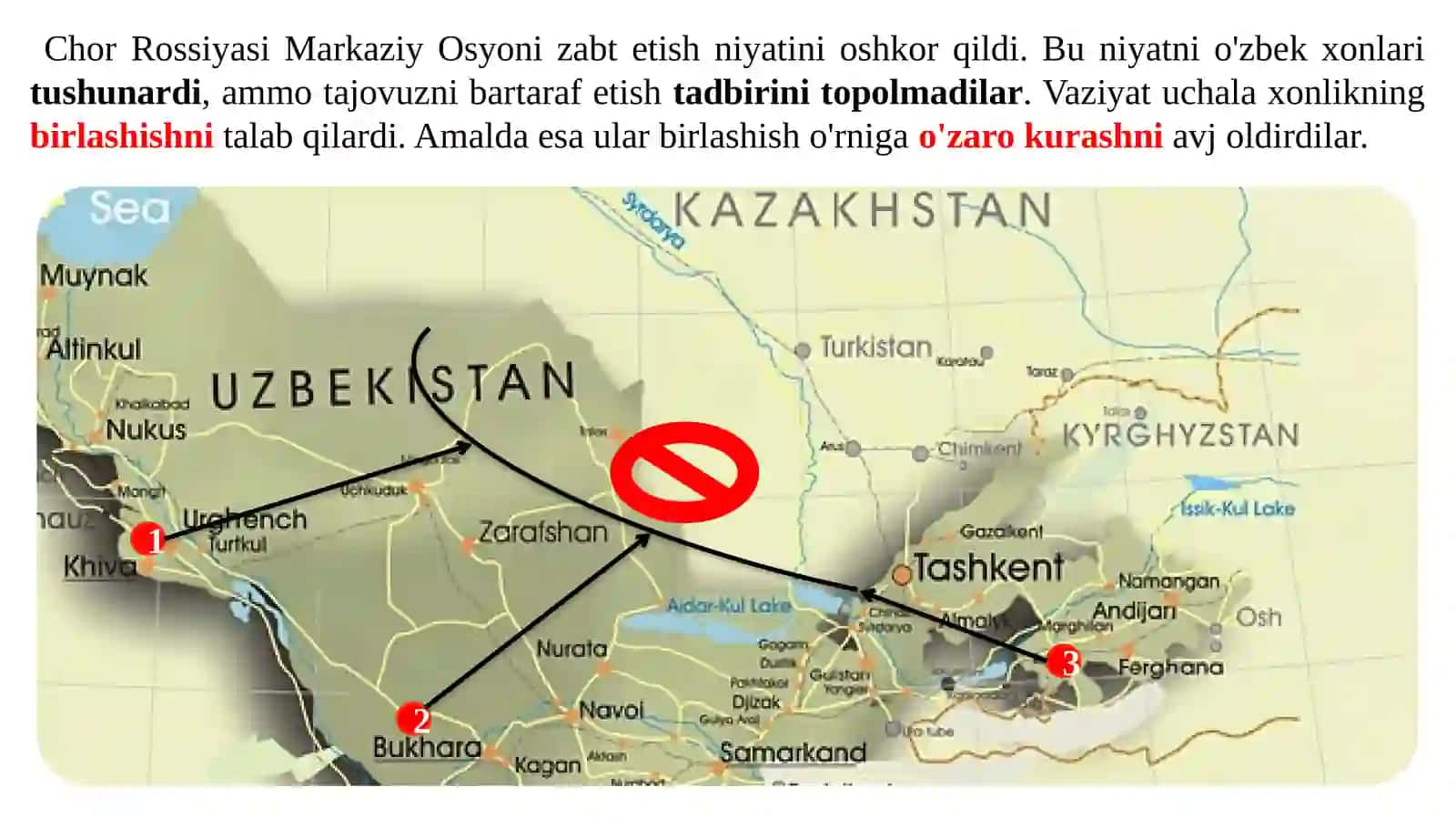 Xonliklardagio`zaro ichki kurashlar 3