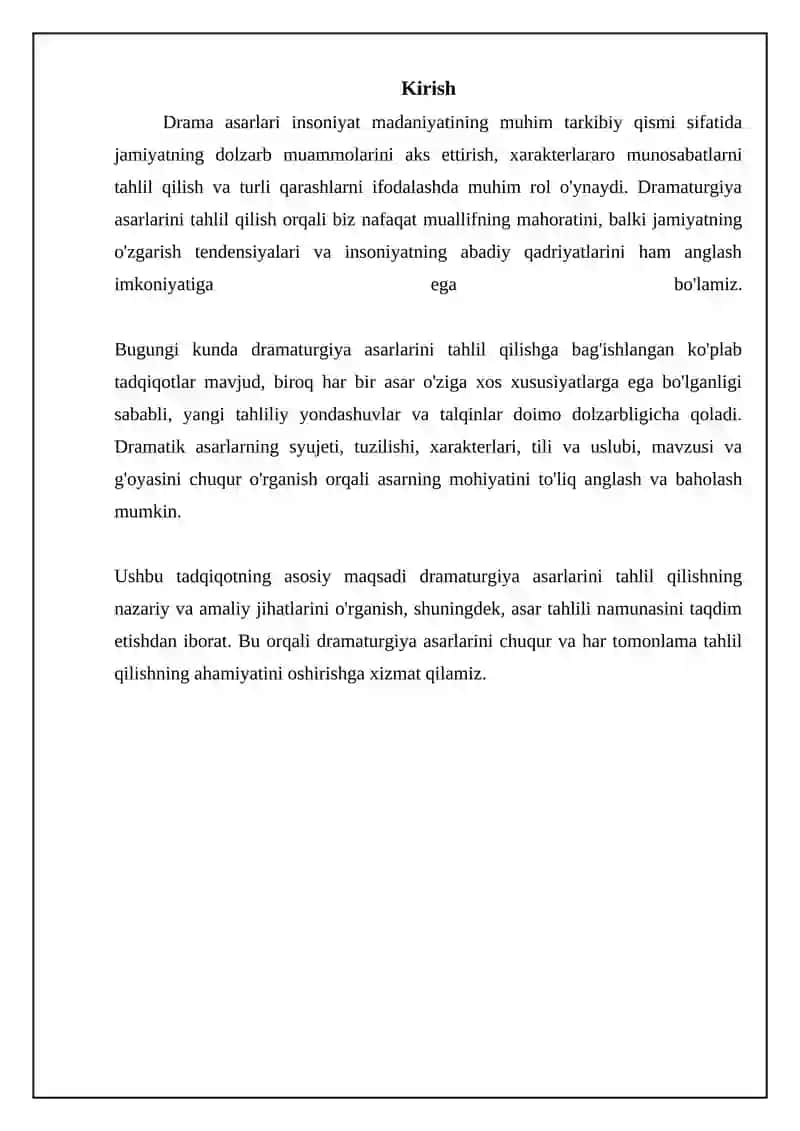 Dramatik asarlarni tahlil qilish 3