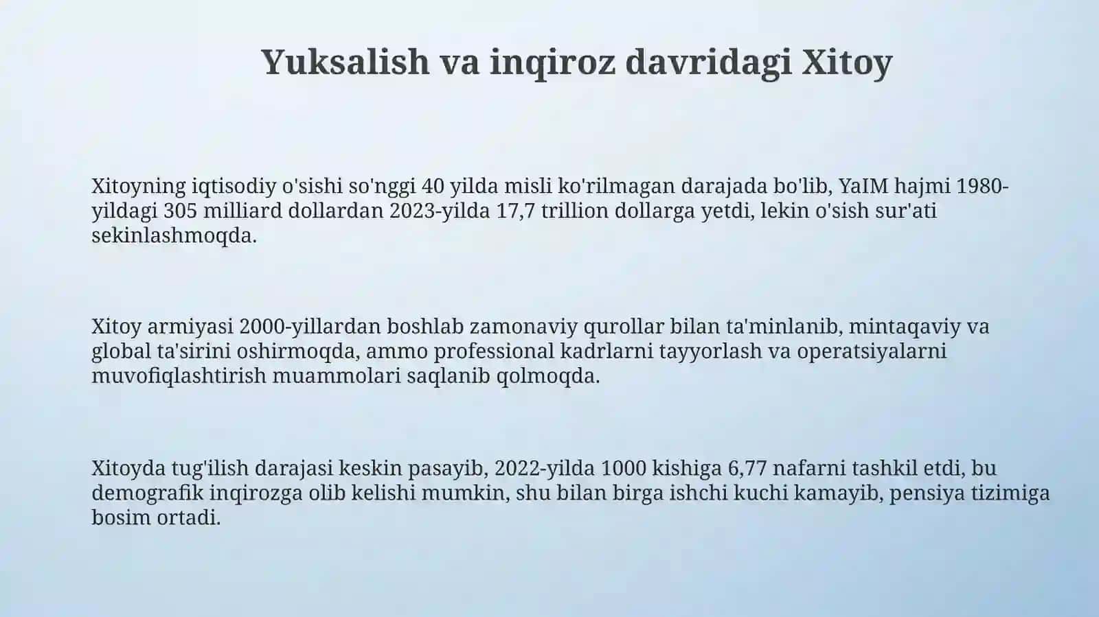 Xitoy: Yuksalish va inqirozi davrida 3