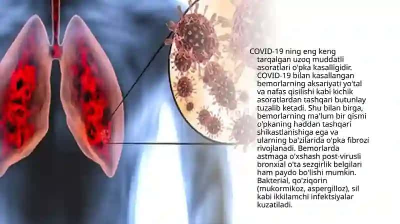 COVID-19 ning o’pkaga asoratlari 3