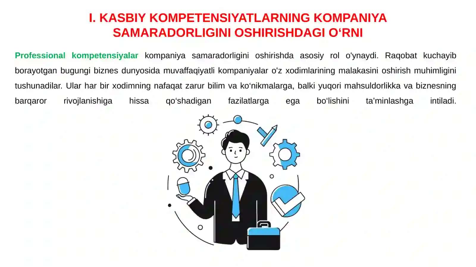 Kasbiy kompetensiyalar 3