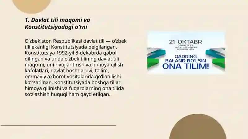 Oʻzbekiston Respublikasining davlat tili 3