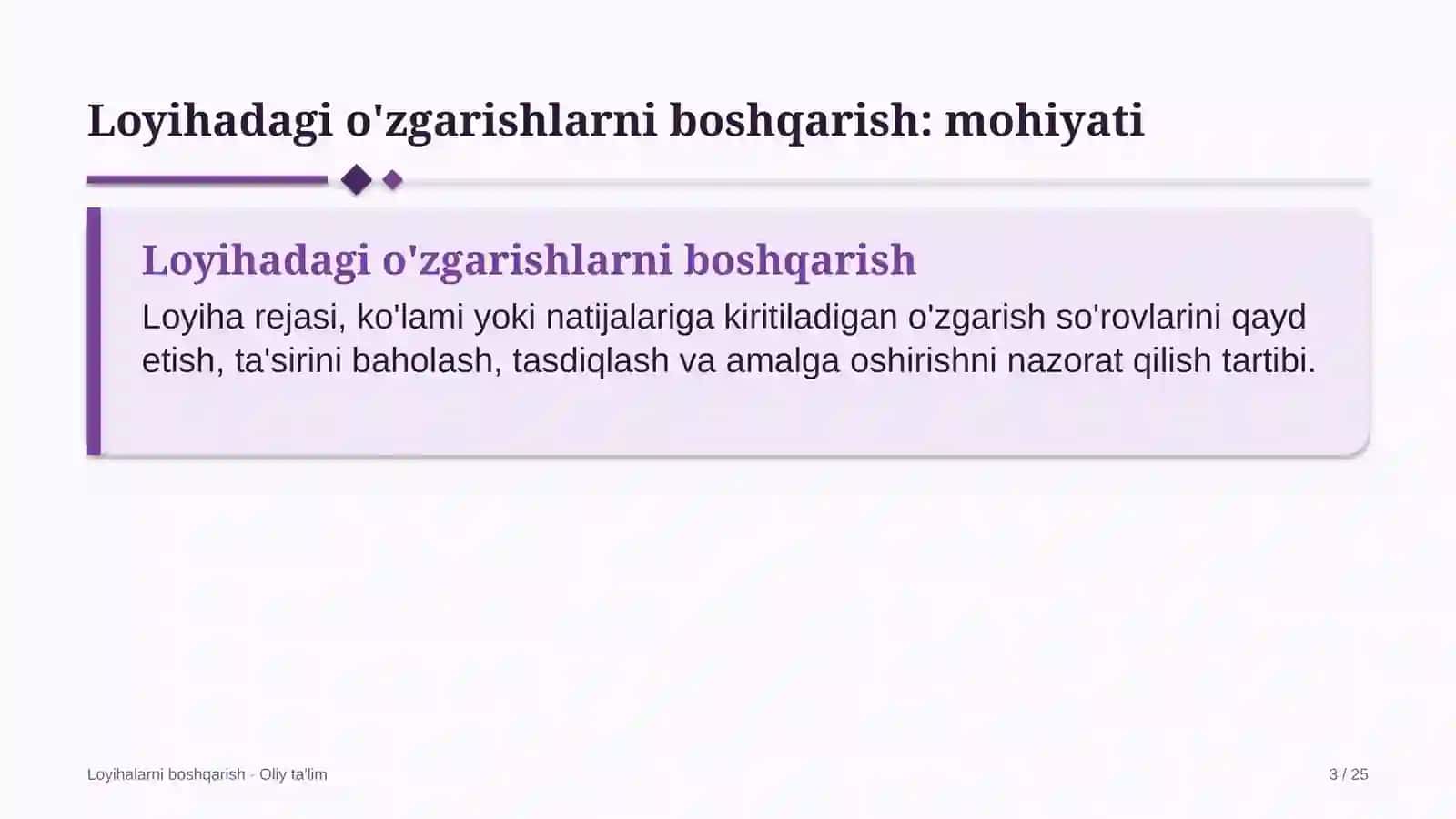 yem xashak yetishtirishda loyihadagi o'zgarishlarni boshqarish 5374 3