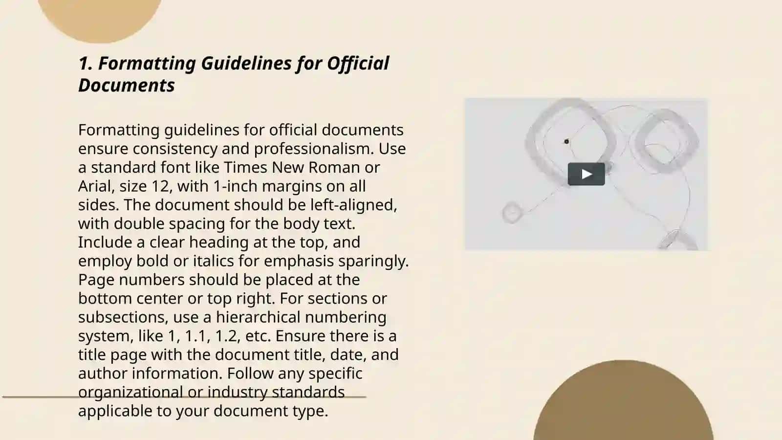 Formatting Guidelines for Official Documents 3