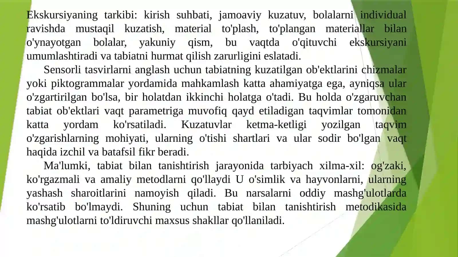Sayrning bolalar hayotidagi ahamiyati 3