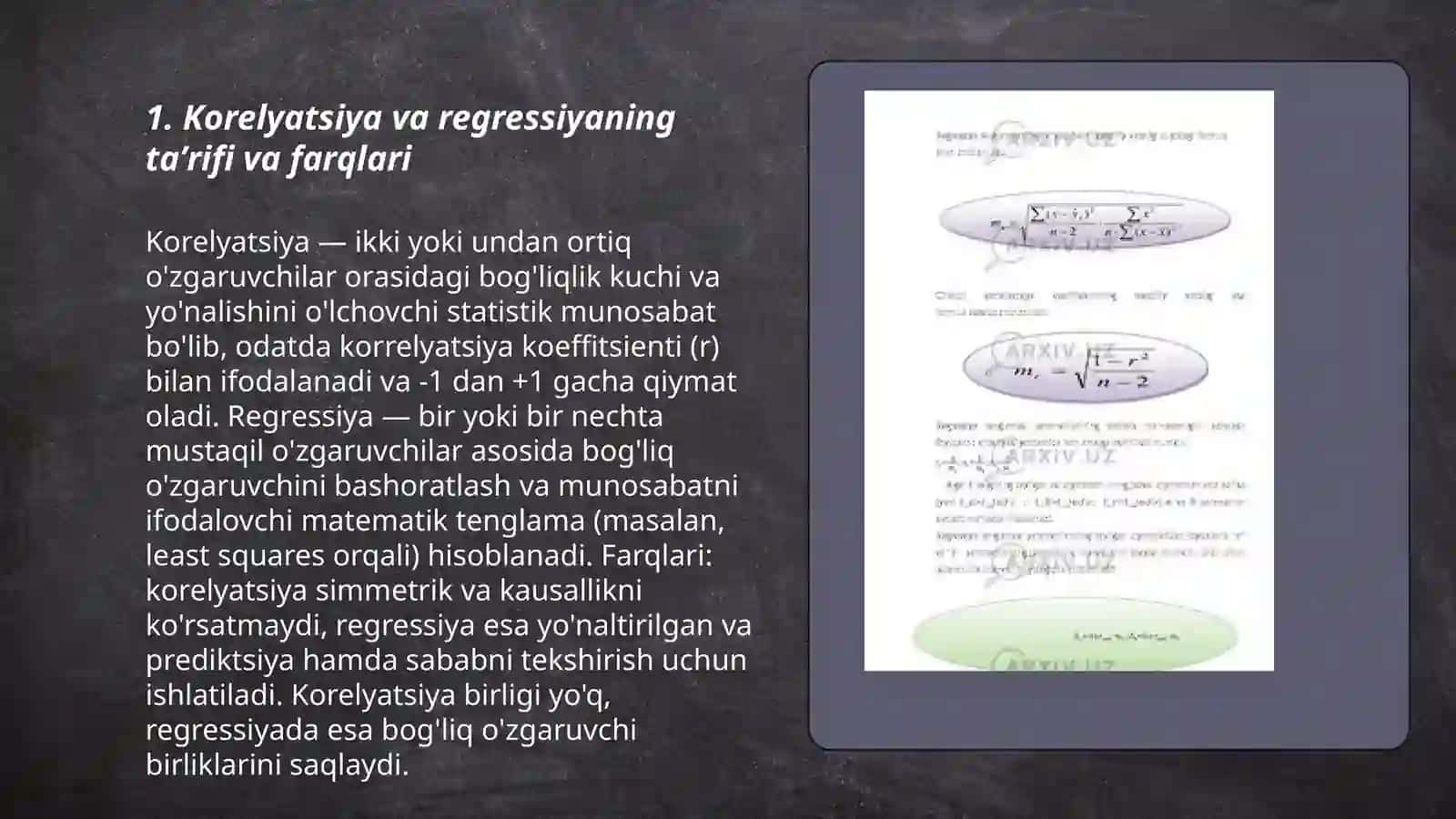 Korelyatsiya va regressiya 3