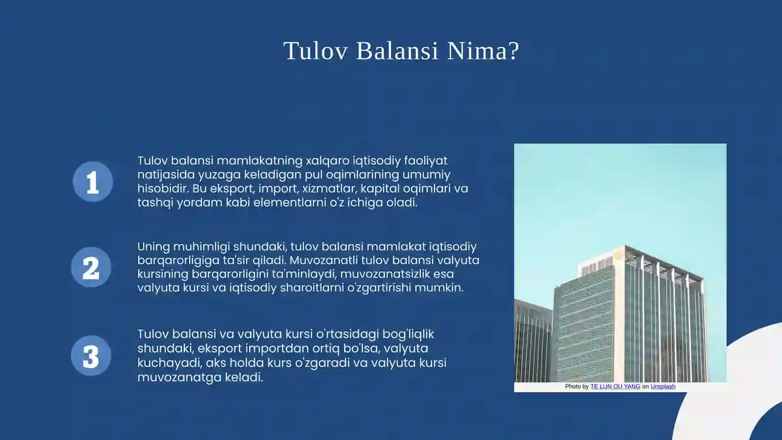 Tulov balansi. Valyuta kursi 3