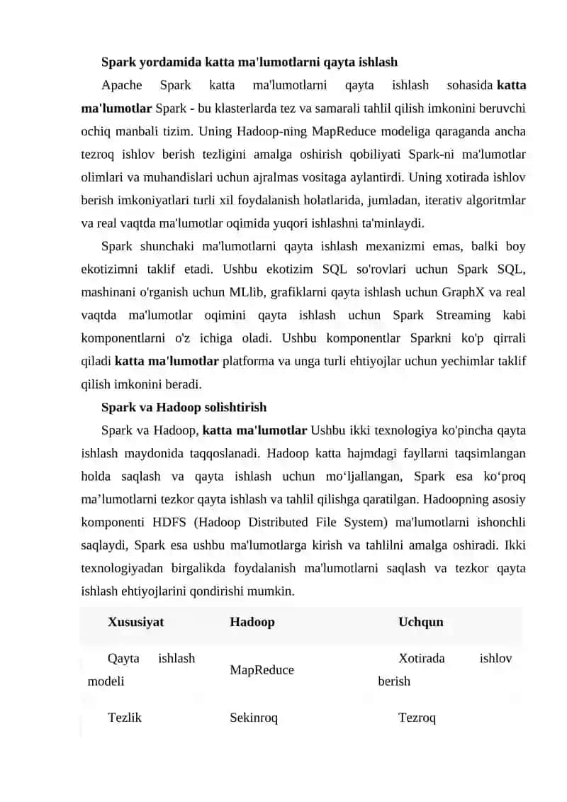Spark Texnologiyasi 3