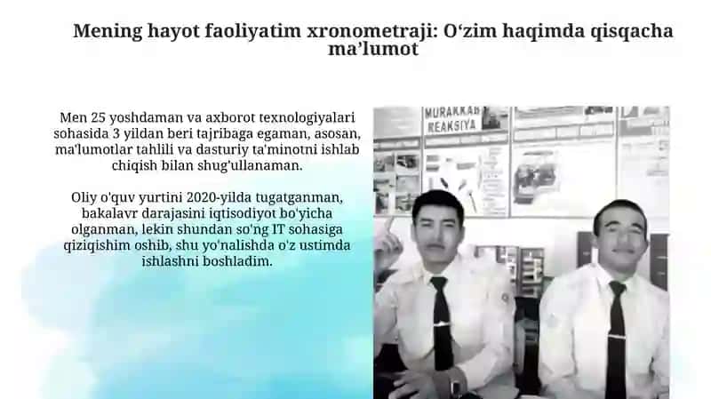 Mening hayot falsafam 3