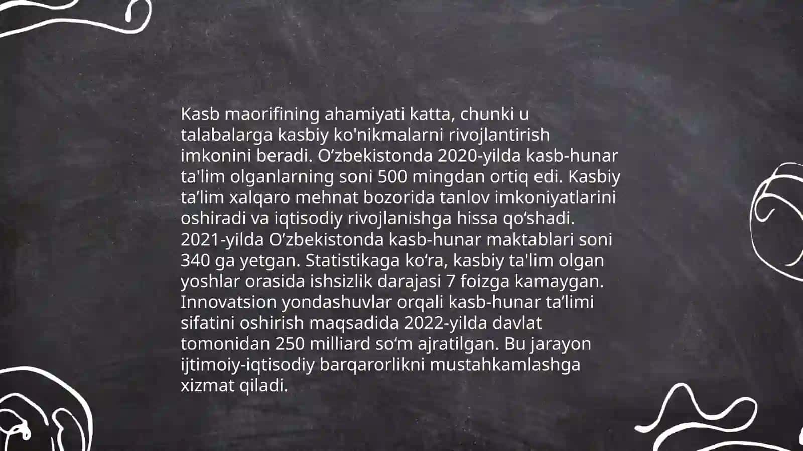 Kasb maorifi va uning mohiyati, mazmuni, shakillari 3