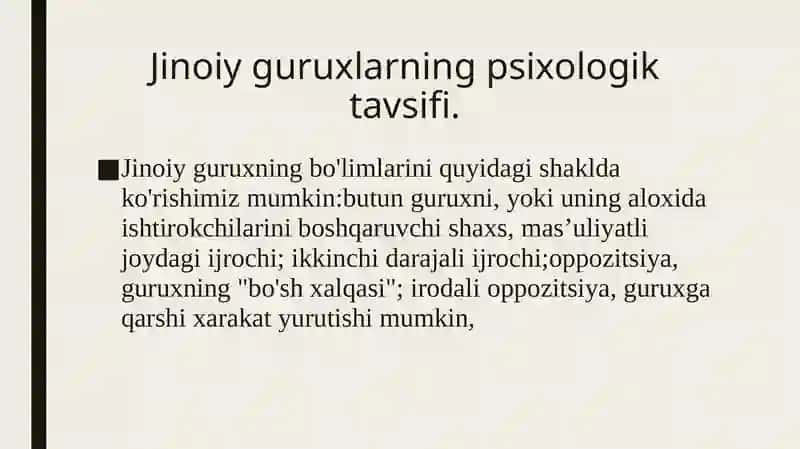 Guruh jinoiy xulq-atvori 3