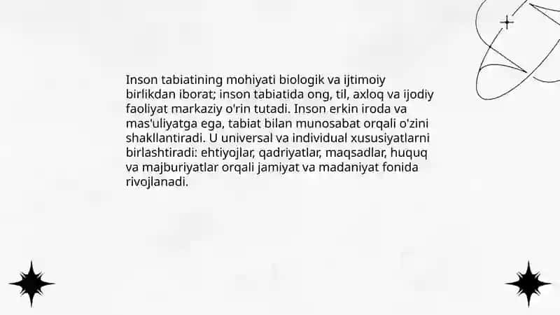 Inson falsafasi 3