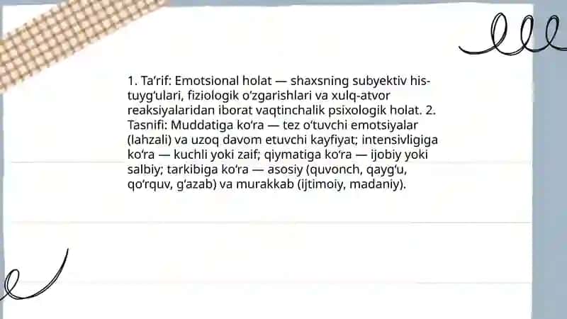 Emotsional holatlar 3