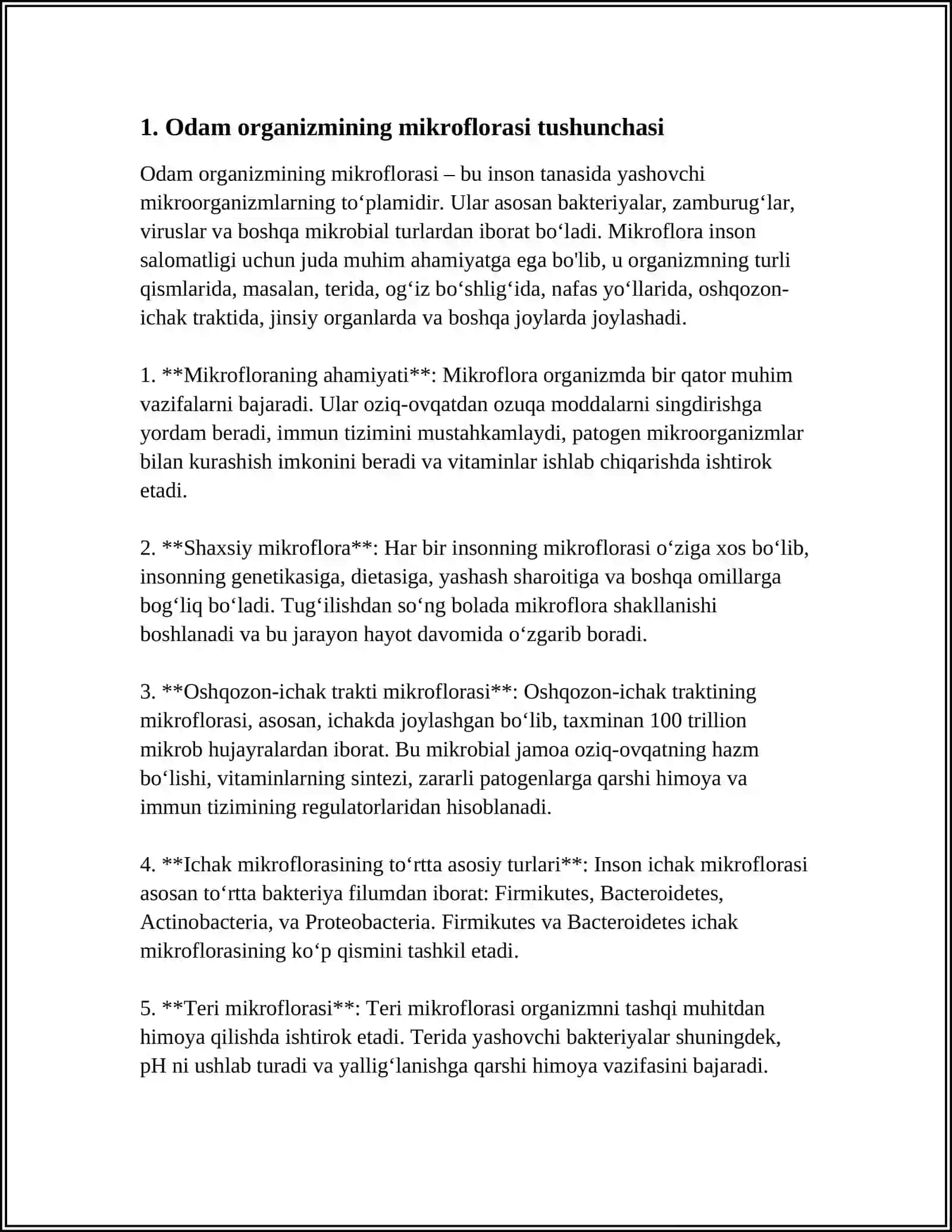 ODAM ORGANIZMINING NORMAL MIHROFLORASI 3