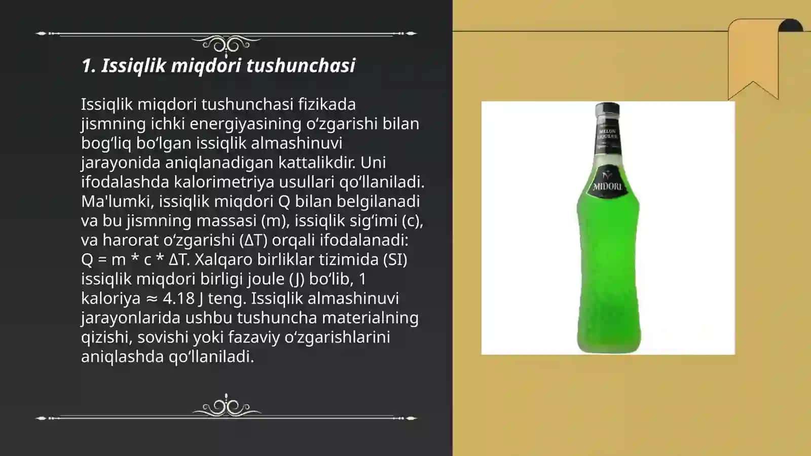 Issiqlik miqdori tushunchasi 3
