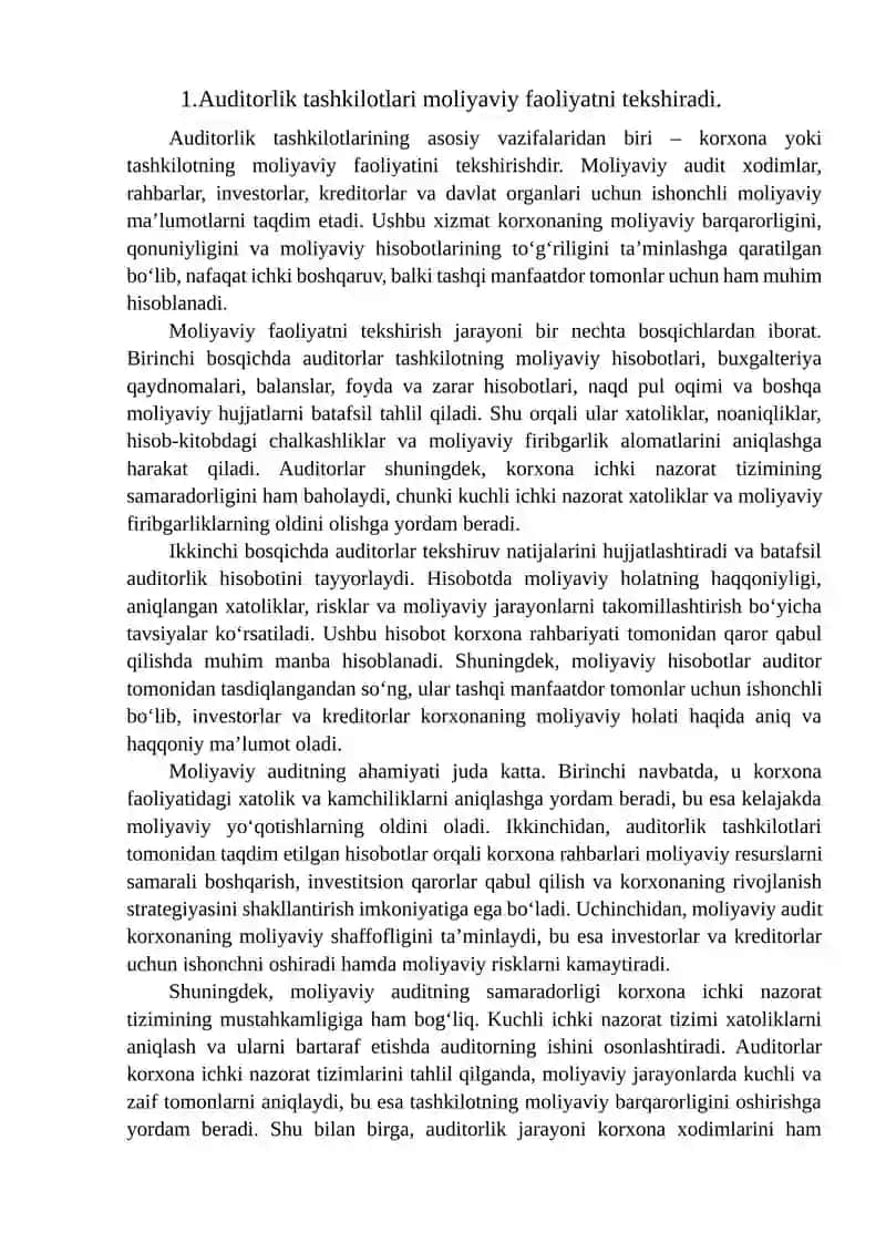 Auditorlik tashkilotlarining professional xizmatlari 3