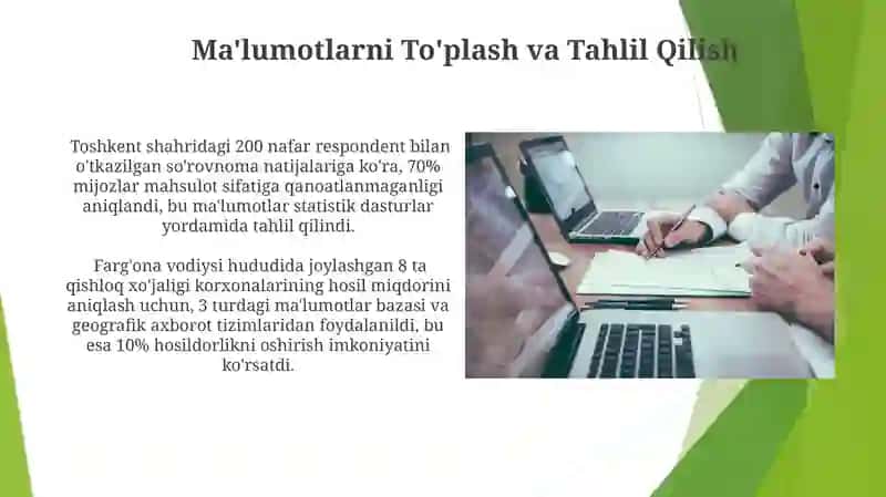 Bo'shliq tahlili bo'yicha mustaqil ishlar 3