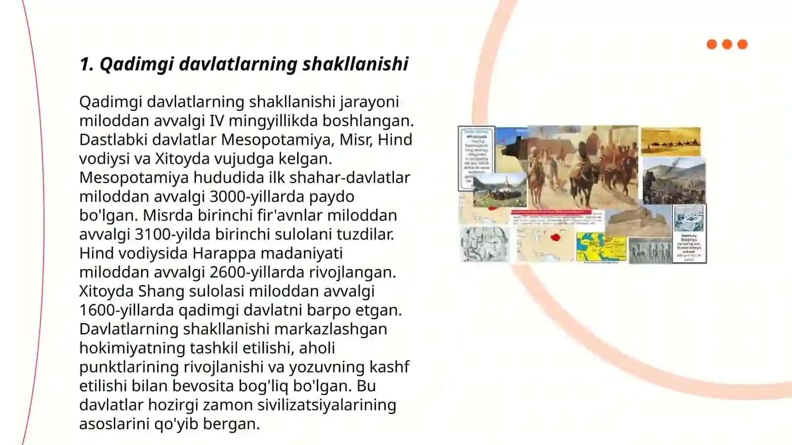 Qadimgi va ilk o'rta asrlardagi davlatchilikning asosiy bosqichlari 3
