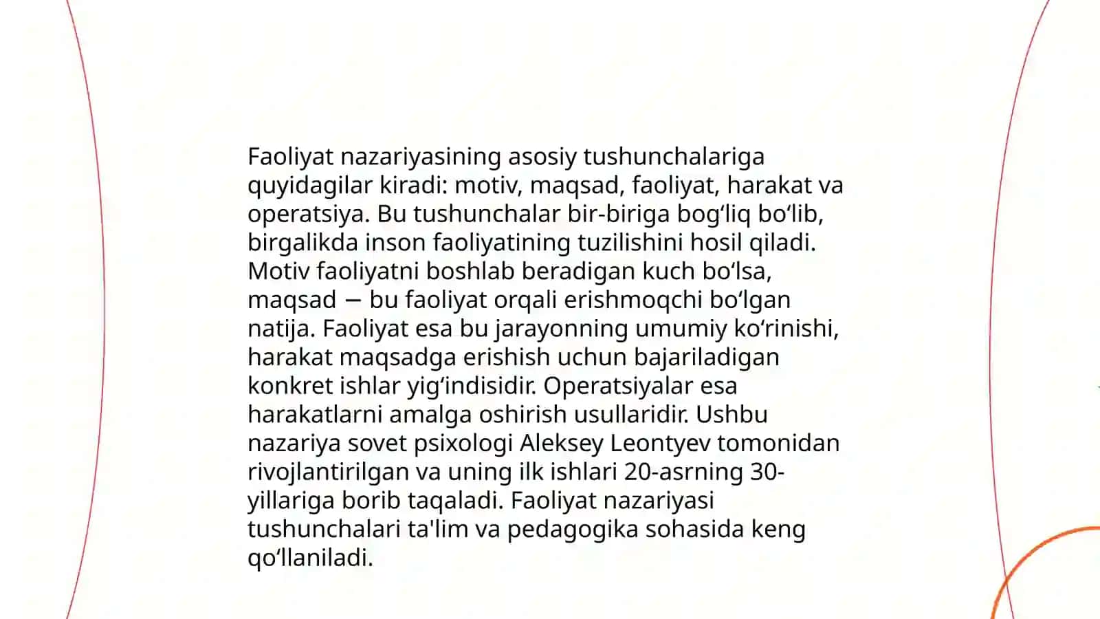 Faoliyat nazariyasi 3