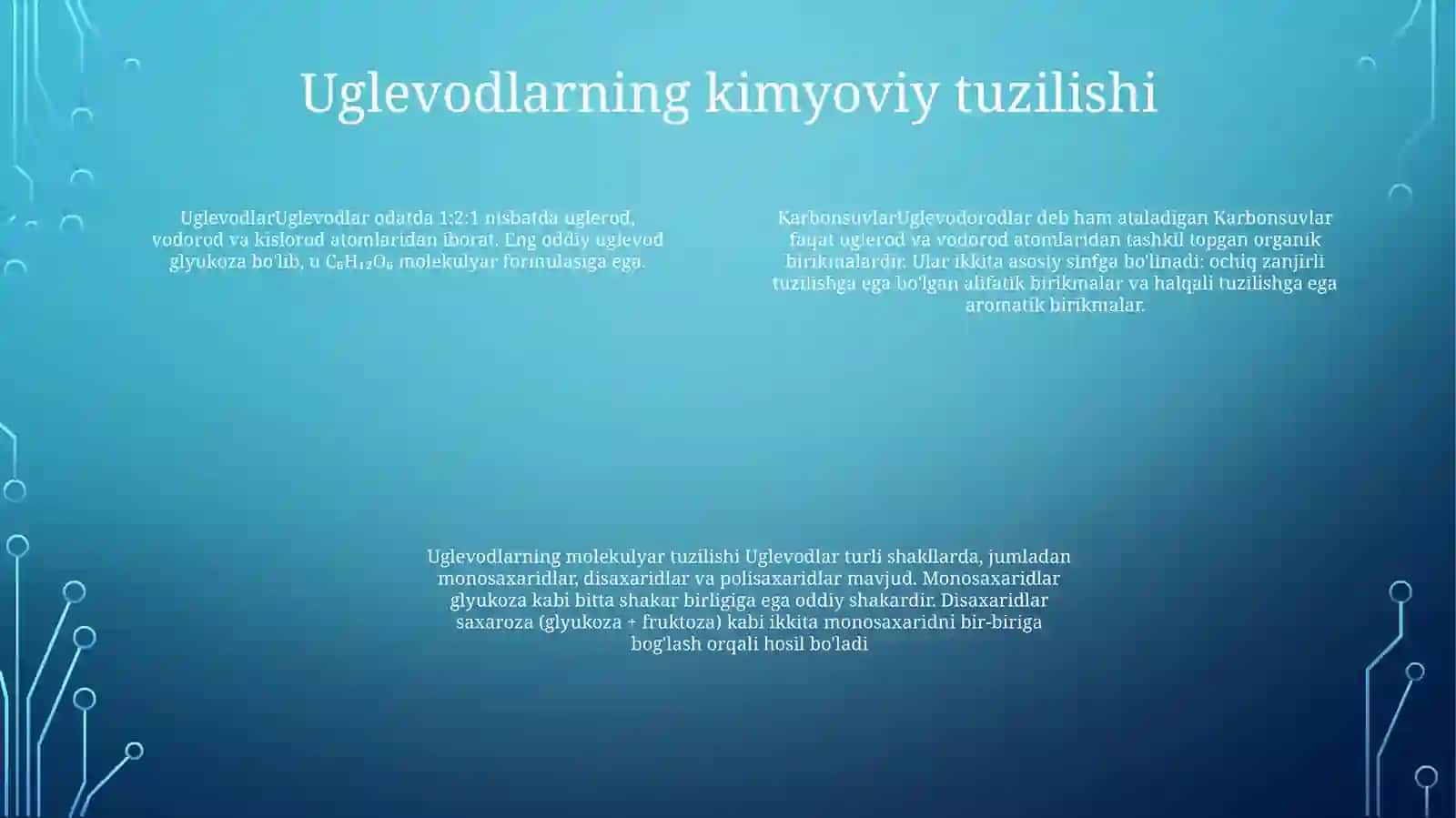 Karbonsuvlar 3