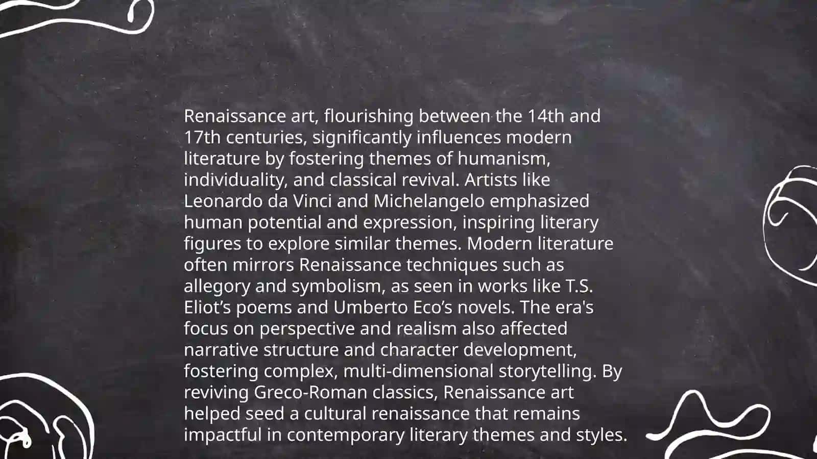 The Influence of Renaissance Art on Modern Literature 3