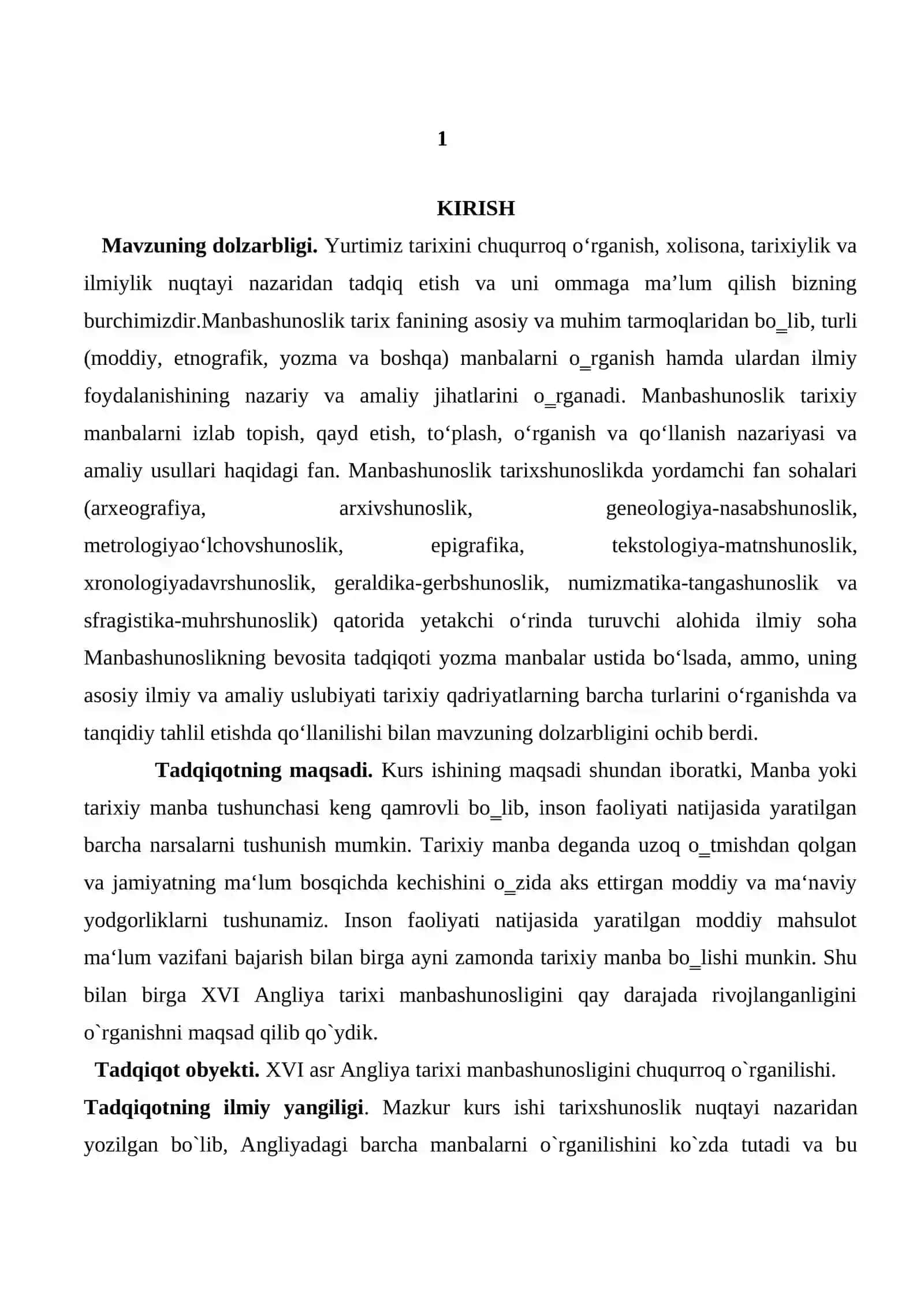 XVI ASR ANGLIYA TARIXI MANBASHUNOSLIGI 3