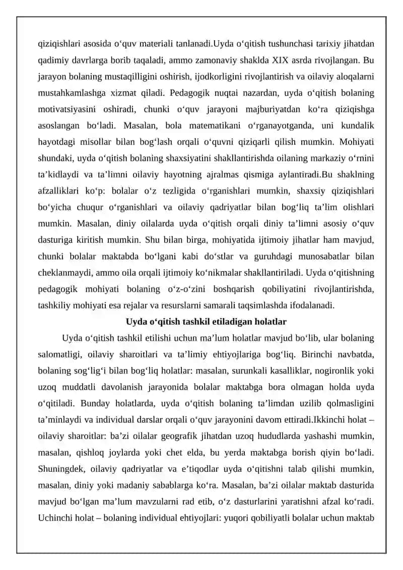 Uyda o‘qitish va gospital pedagogika o‘rtasidagi farqlar 3