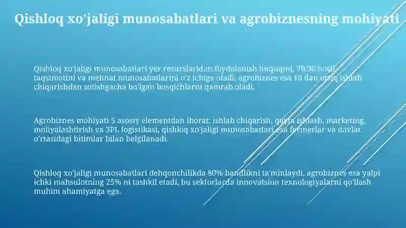 Agrarmunosabatlar va agrobiznes 3