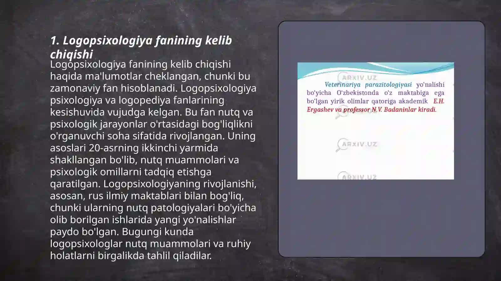 Logopsixologiya va psixologik korreksiyametodlari fanining rivojlanish tarixi 3