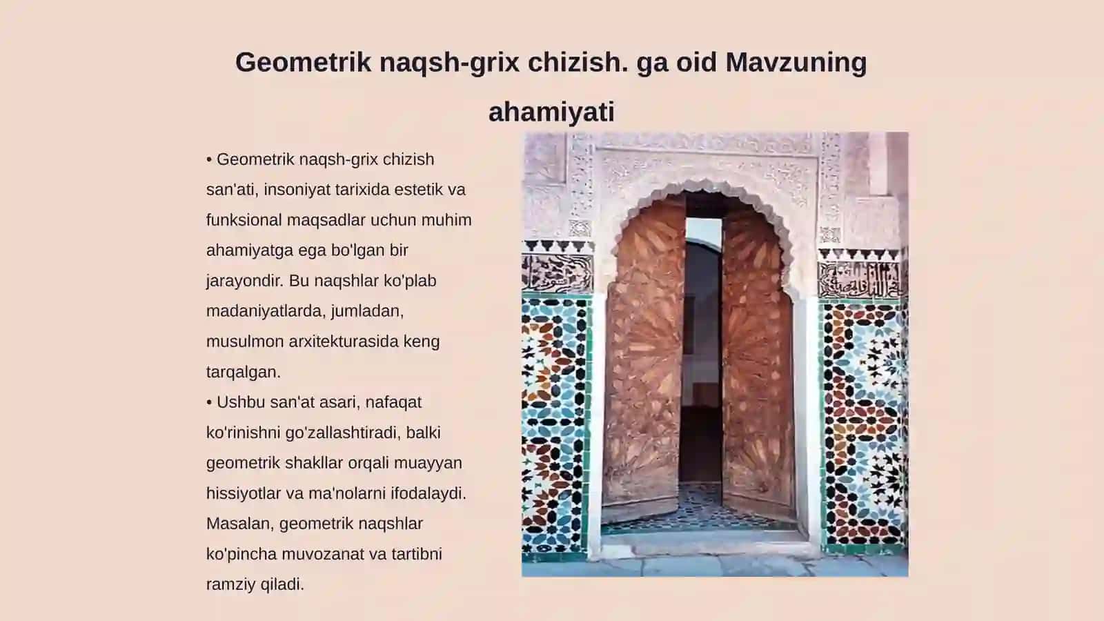Geometrik naqsh-grix chizish 3