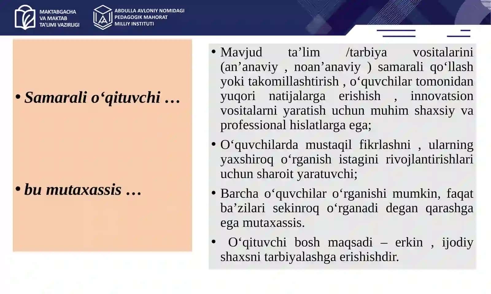 Sinfni boshqarishning samarali yoʻllari 3