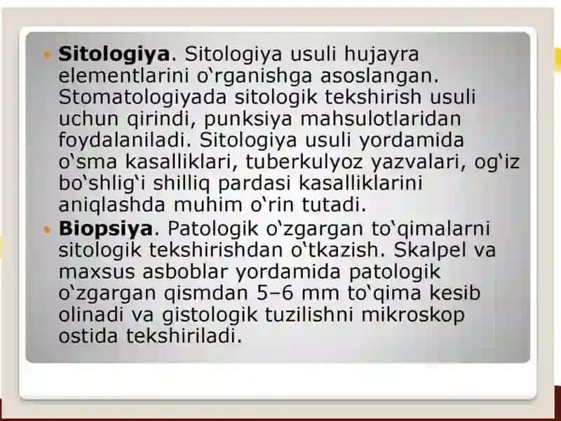 Stomatologiyada Zamonaviy Tekshirish Asoslari 3