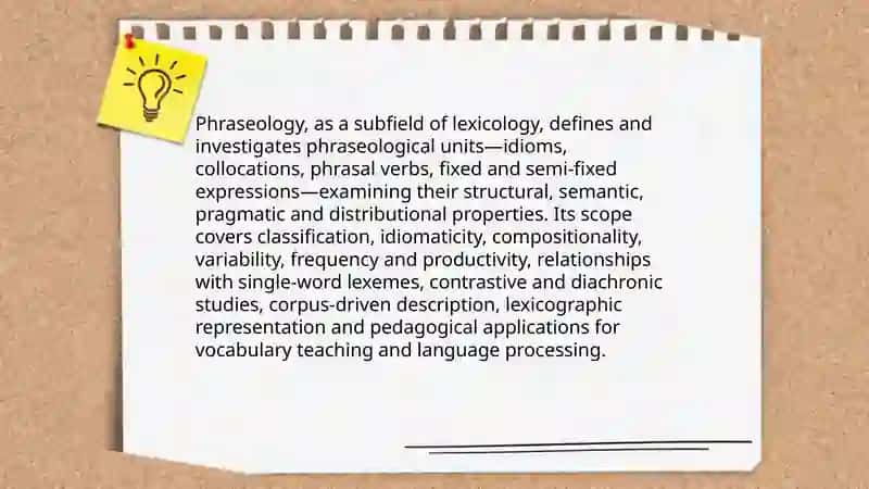Phraseology as a branch of lexicology 3