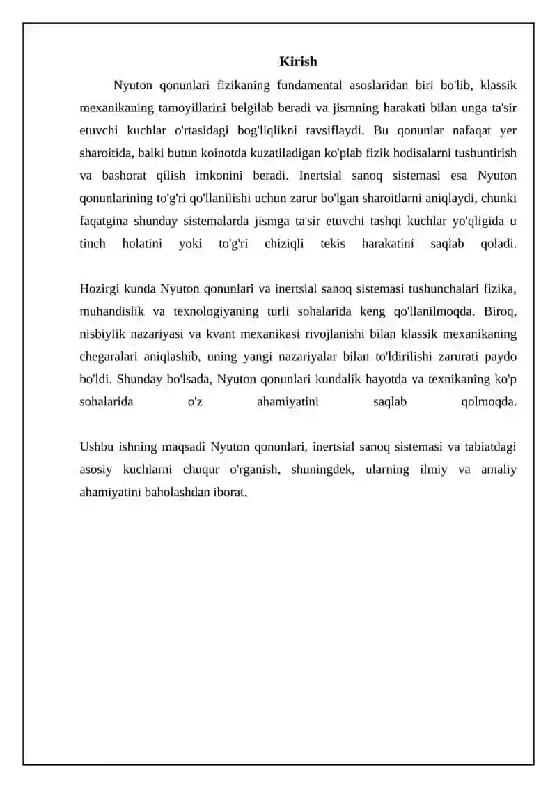 Nyuton qonunlari 3